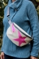 Preview: Segeltuch Bauchtasche mit pinken Stern